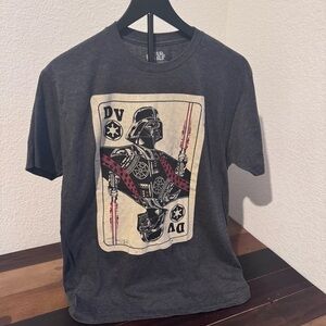 Fifth Sun Star Wars Darth Vader Card Tee - Charcoal
